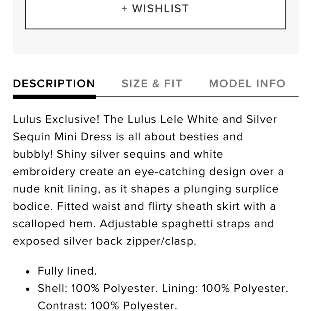 NWT Lulu’s sequin mini dress - Picture 7 of 7
